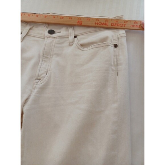 J.Crew Toothpick ivory ankle denim jeans womens 32 stretch skinny classic preppy - Picture 8 of 10